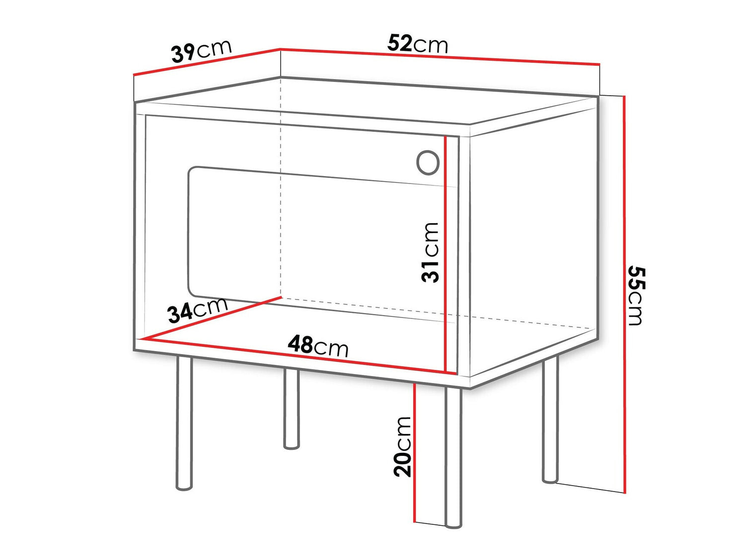 Set of bedside tables Charlotte AB106