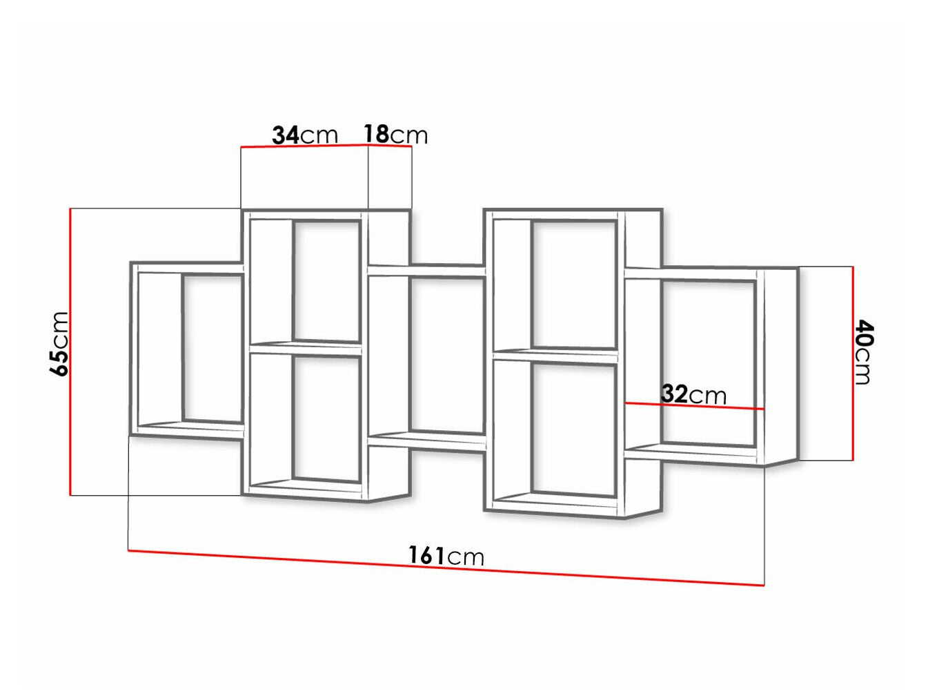 Wall shelf Sarasota 103