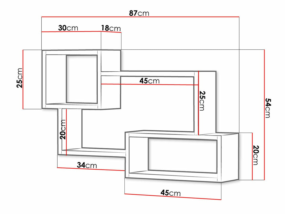 Wall shelf Sarasota 106
