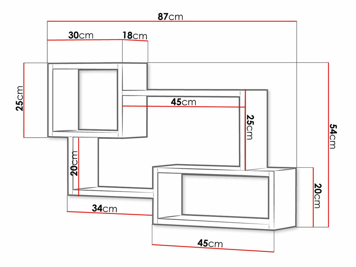 Wall shelf Sarasota 106
