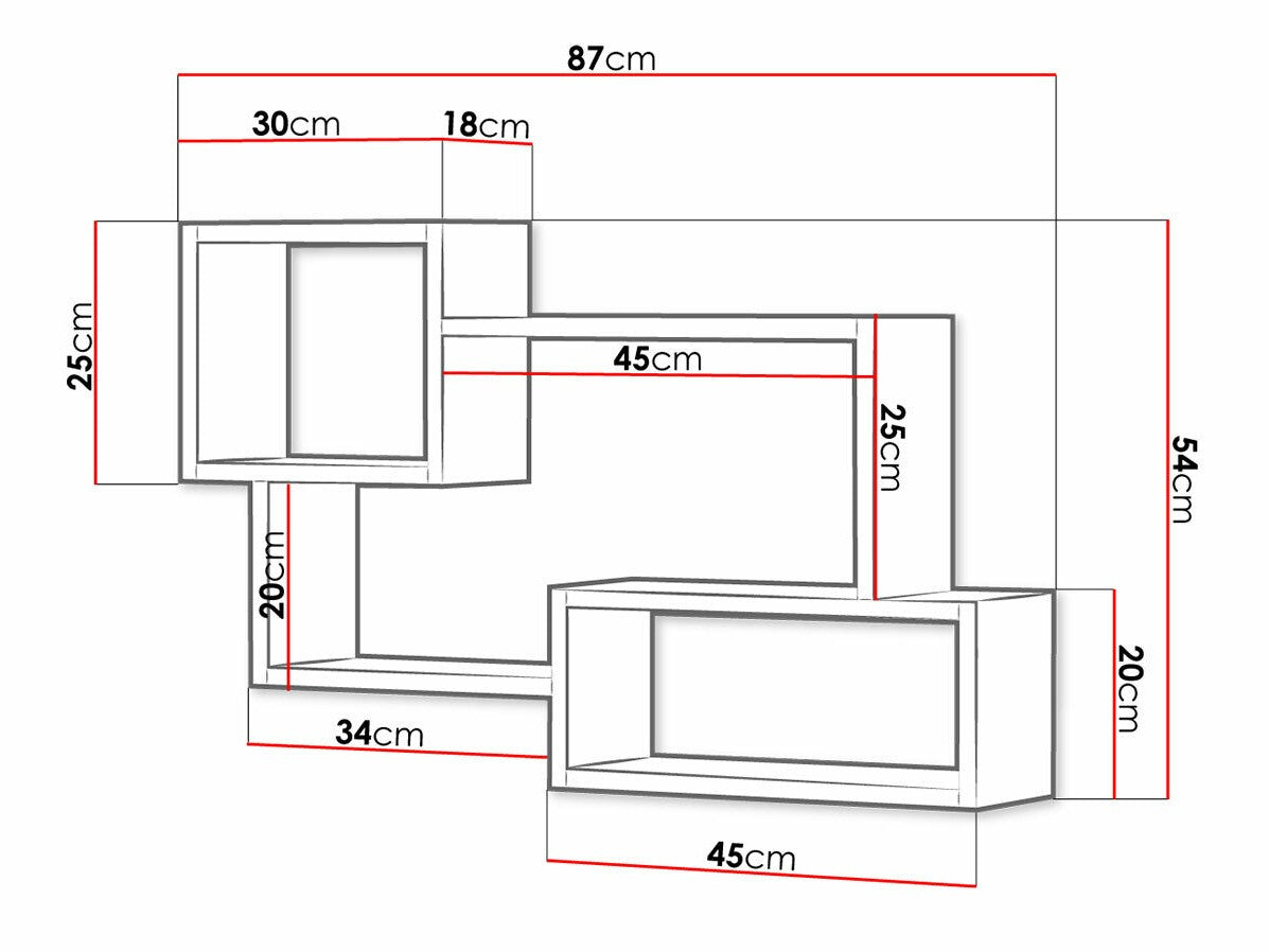 Wall shelf Sarasota 106
