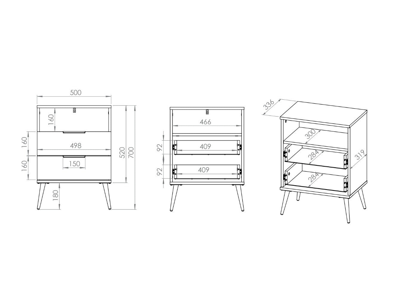 Sengebord Odenovu 107