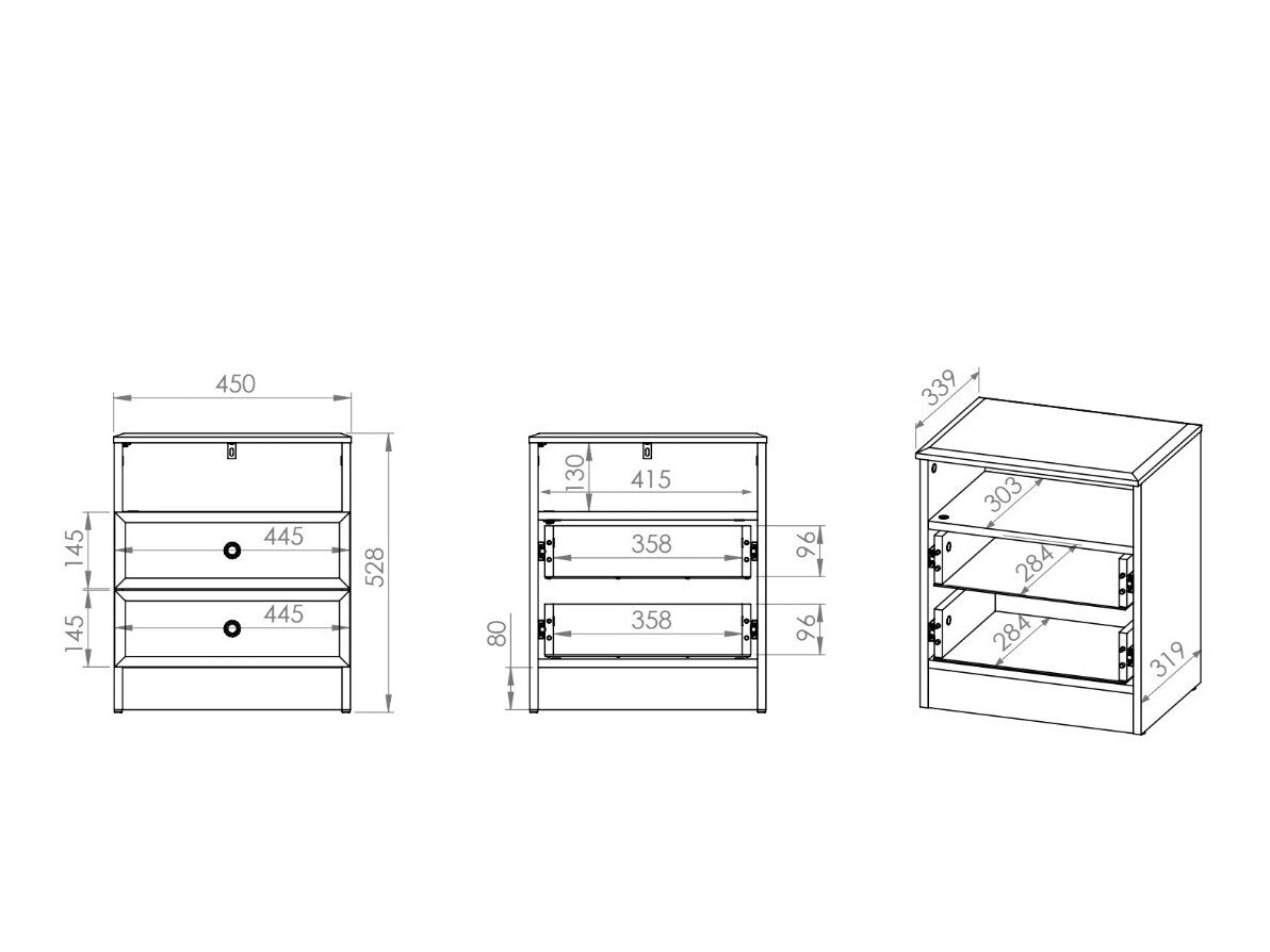 Sengebord Romlevo 103