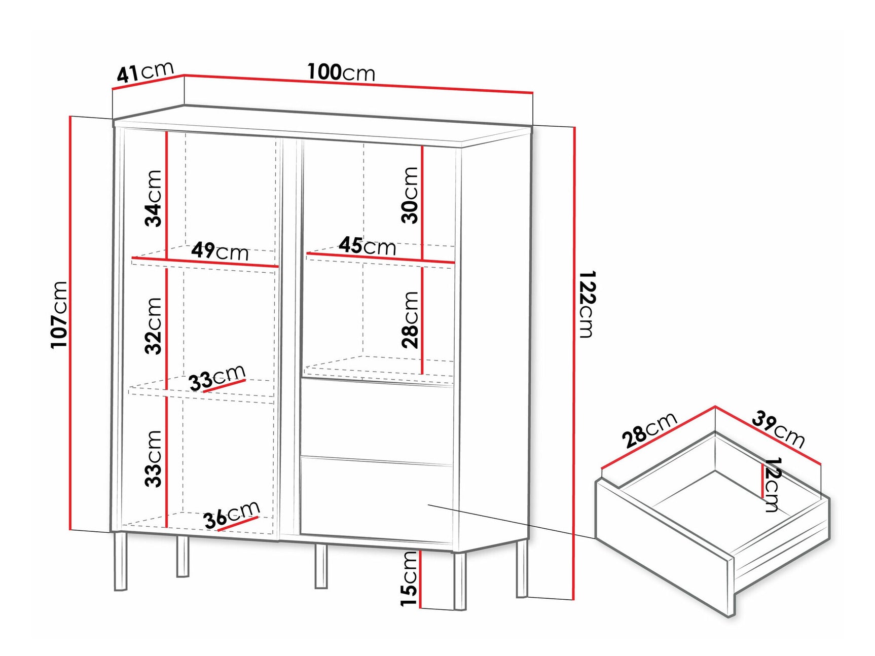 Chest of drawers Toledo K100