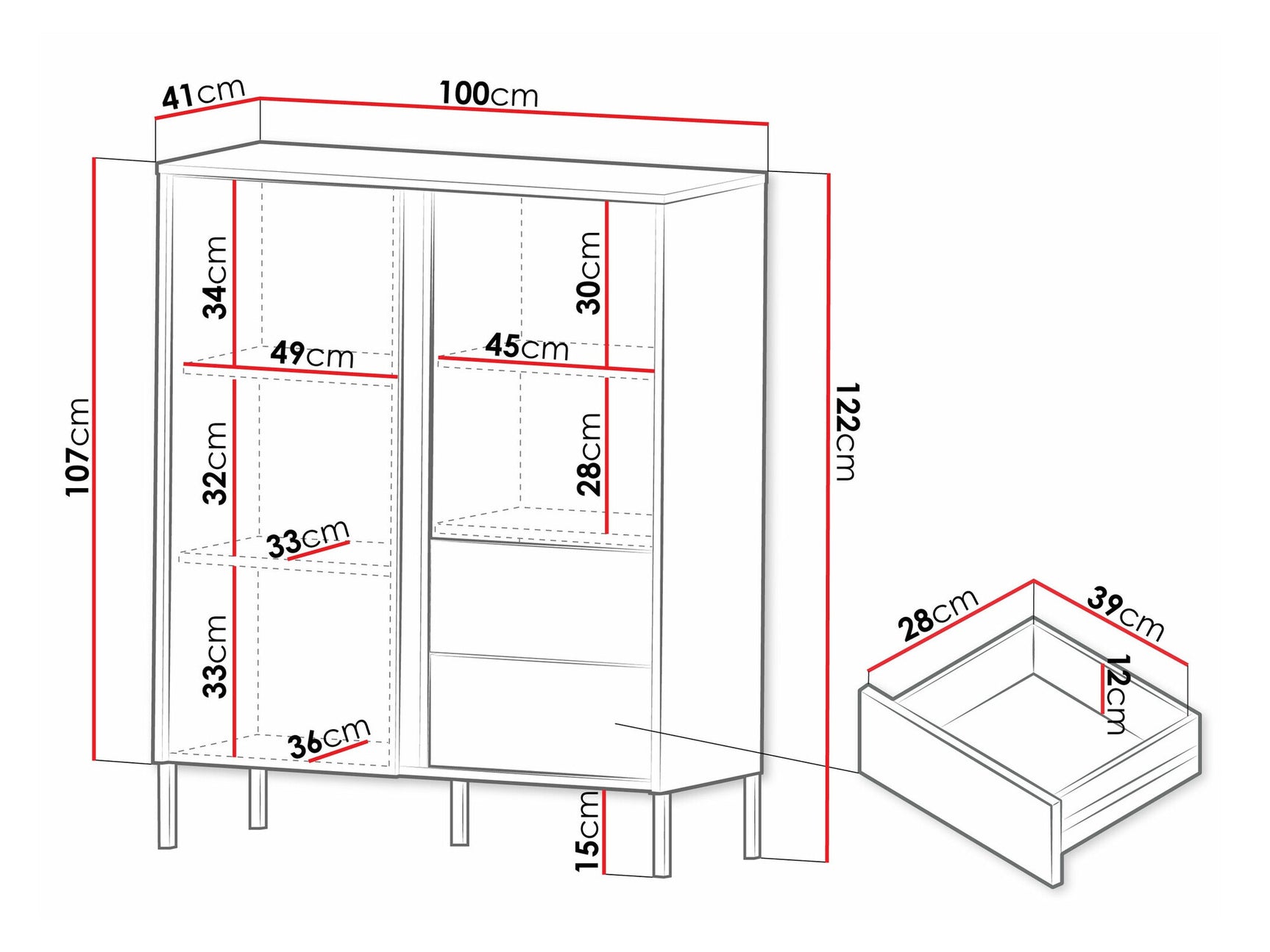 Chest of drawers Toledo K100