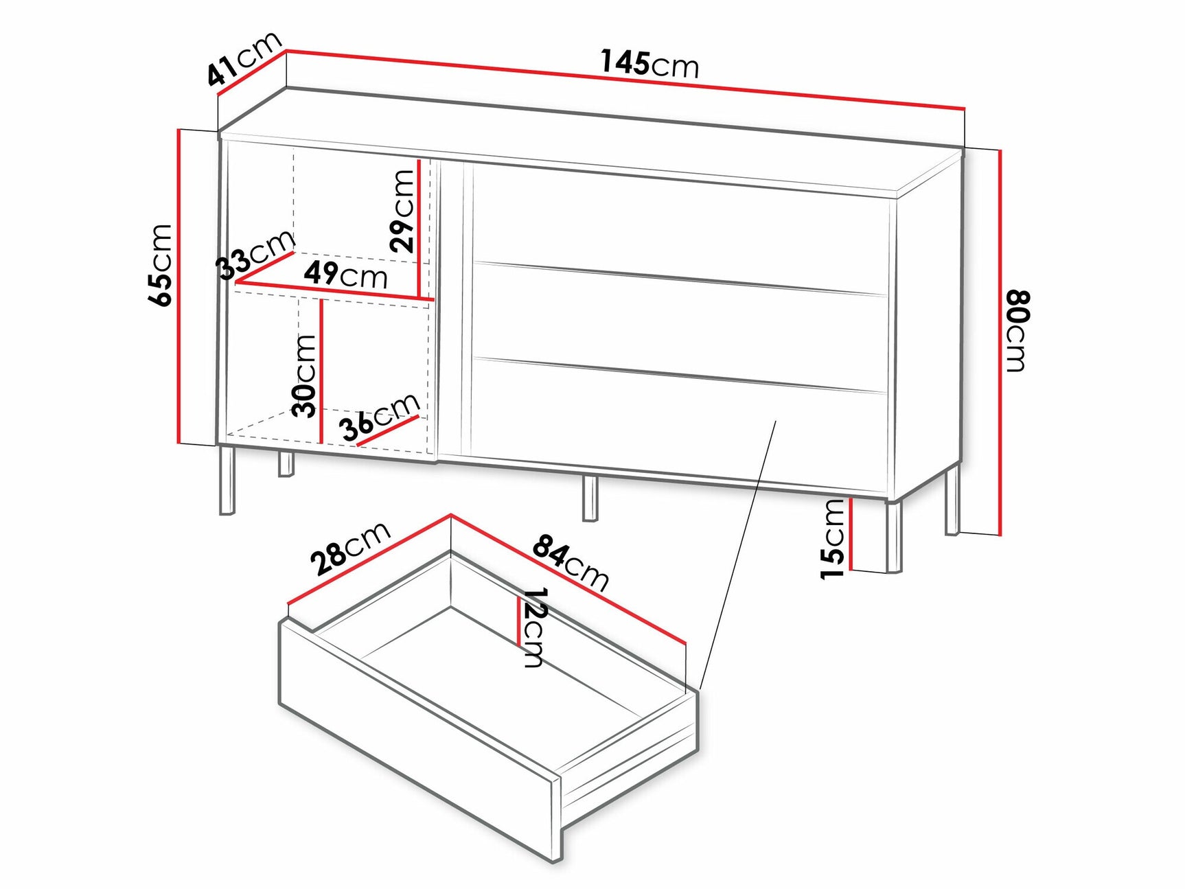 Chest of drawers Toledo K102