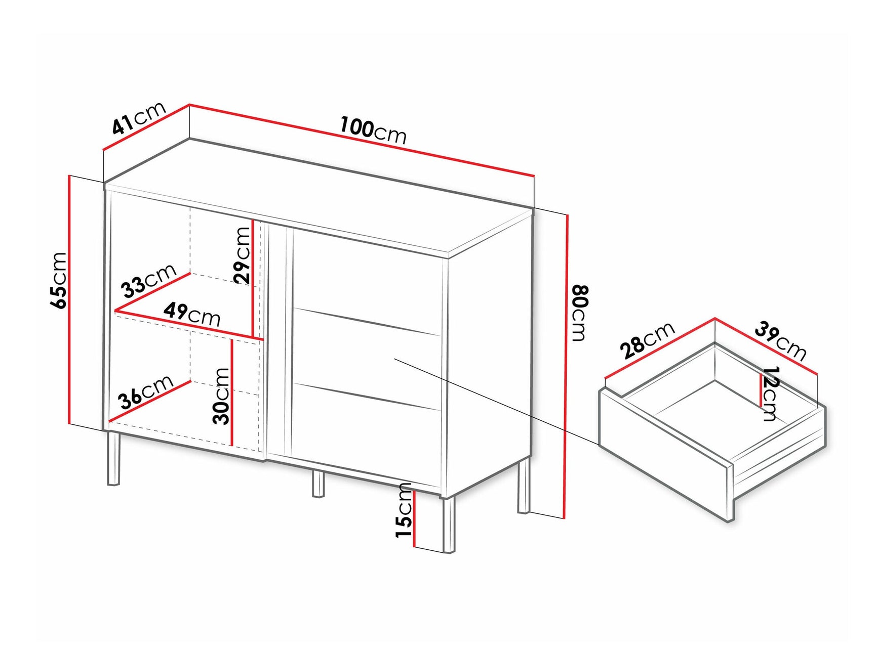 Chest of drawers Toledo K104