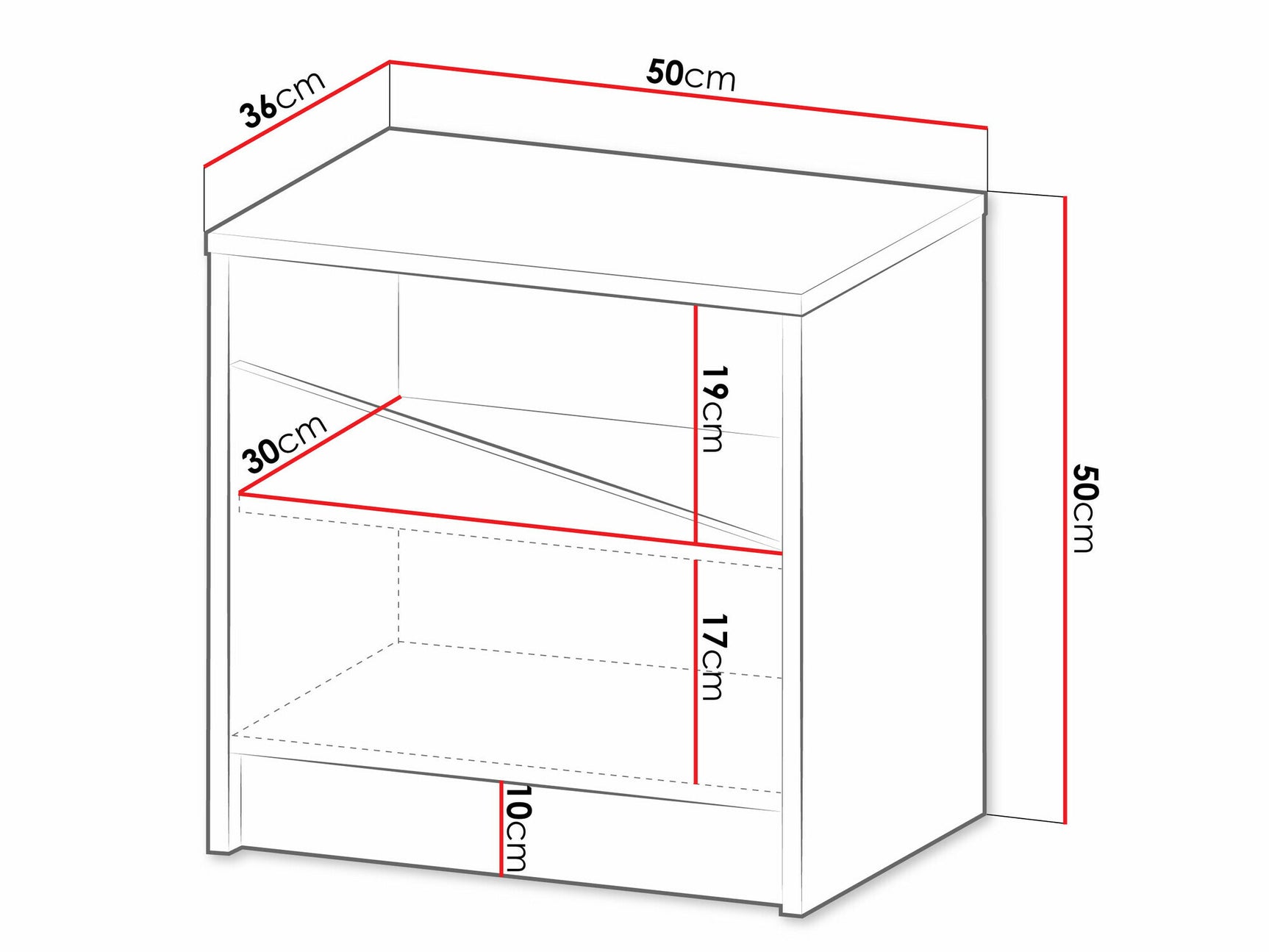 Bedside table Toledo L105