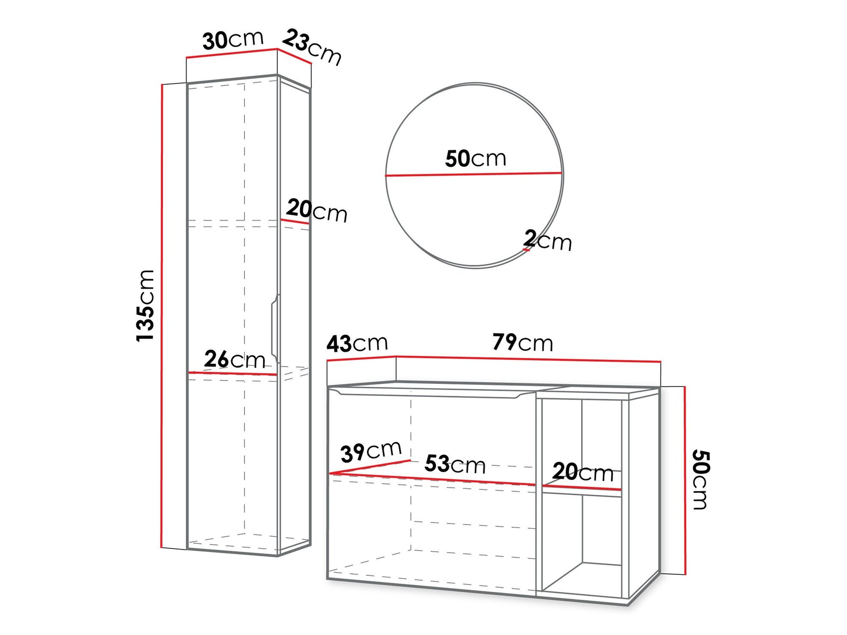 Bathroom set Comfivo 406