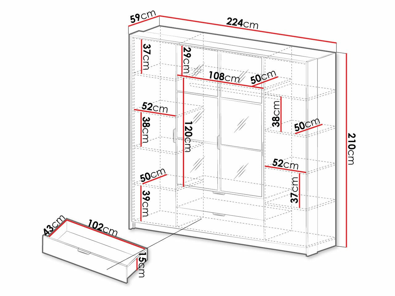 Wardrobe Kingston AB105