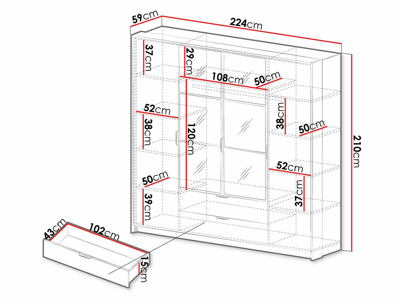 Wardrobe Kingston AB105
