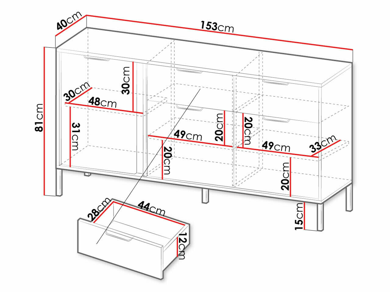 Kommode Kingston S101