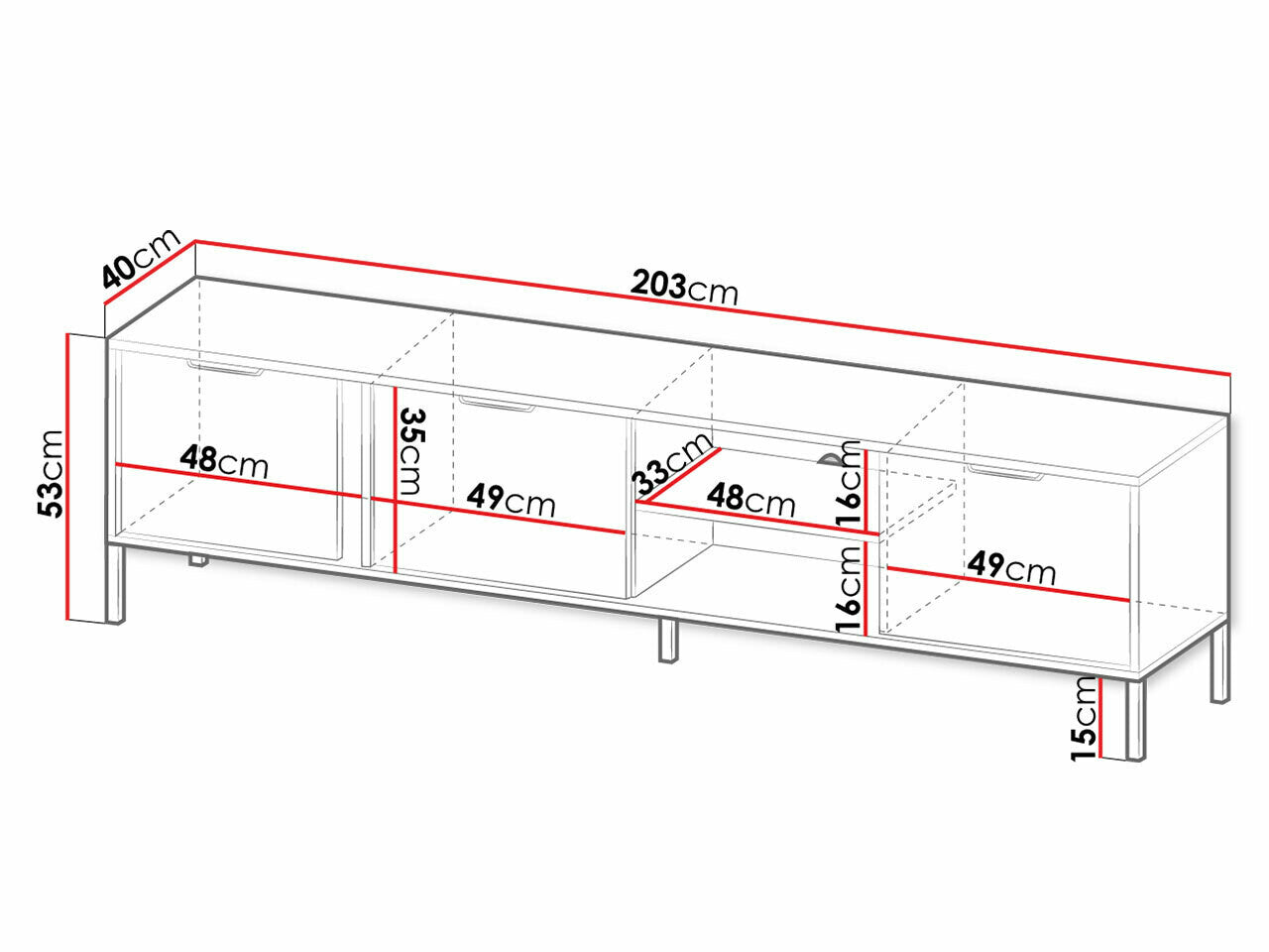 TV-bord Kingston S105