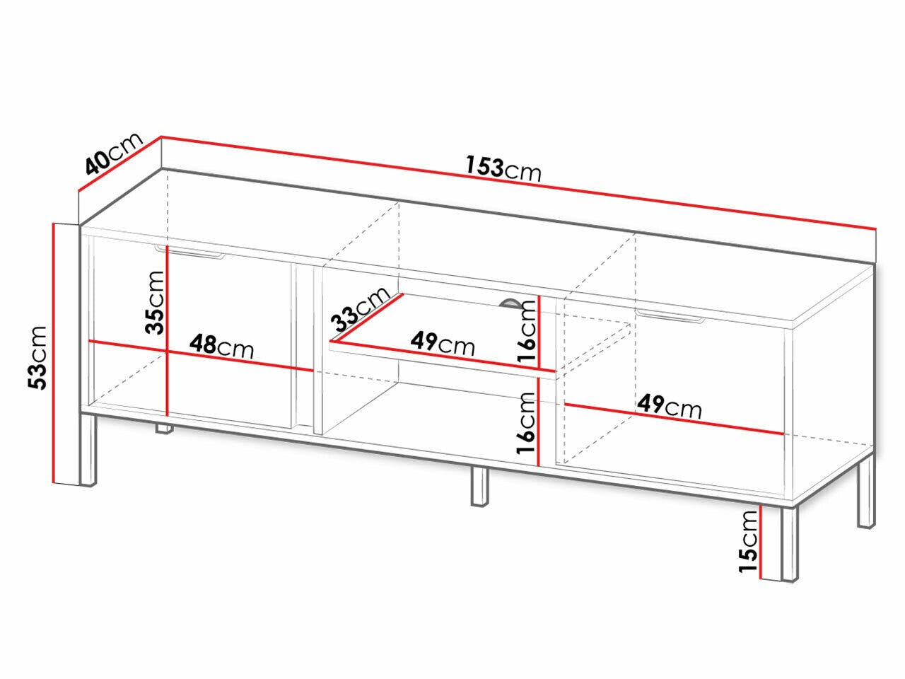 TV-bord Kingston S106