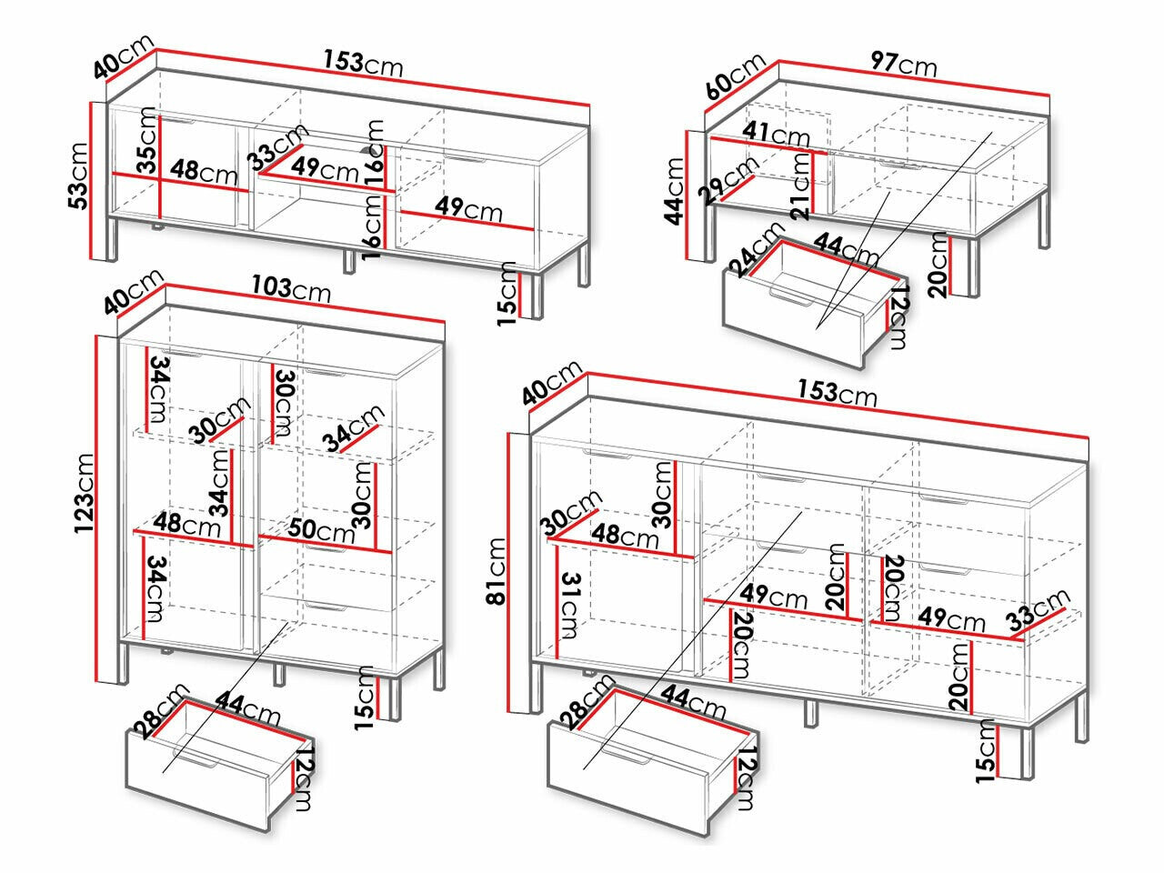 Stuemøbler-sæt Kingston S108