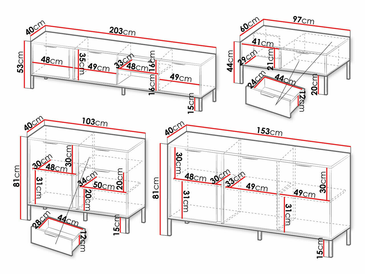 Stuemøbler-sæt Kingston S109