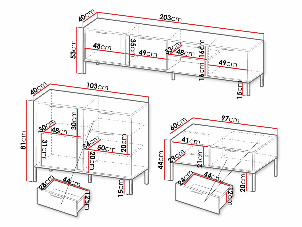 Stuemøbler-sæt Kingston S109