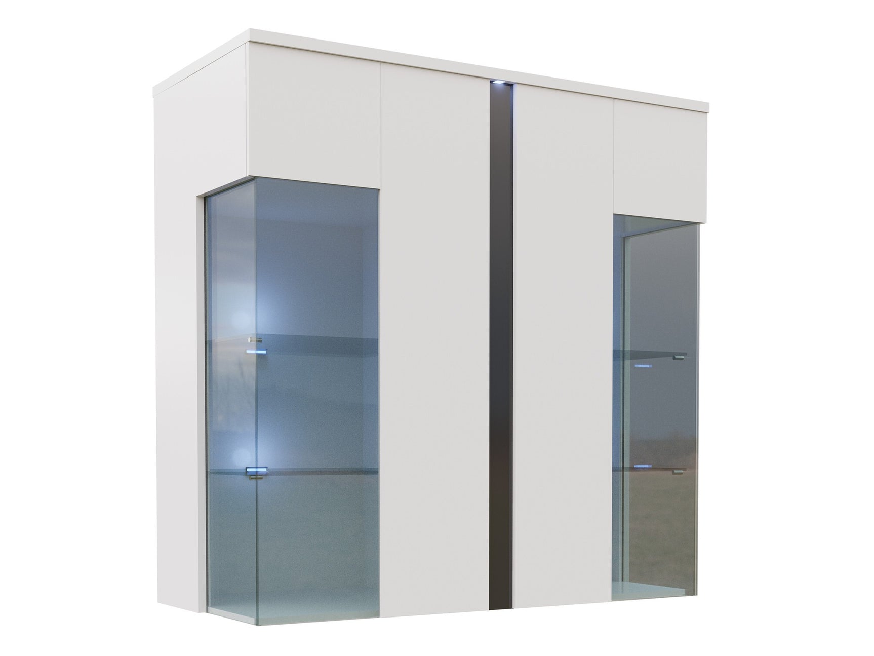 Wall mounted display cabinet Nashville B104