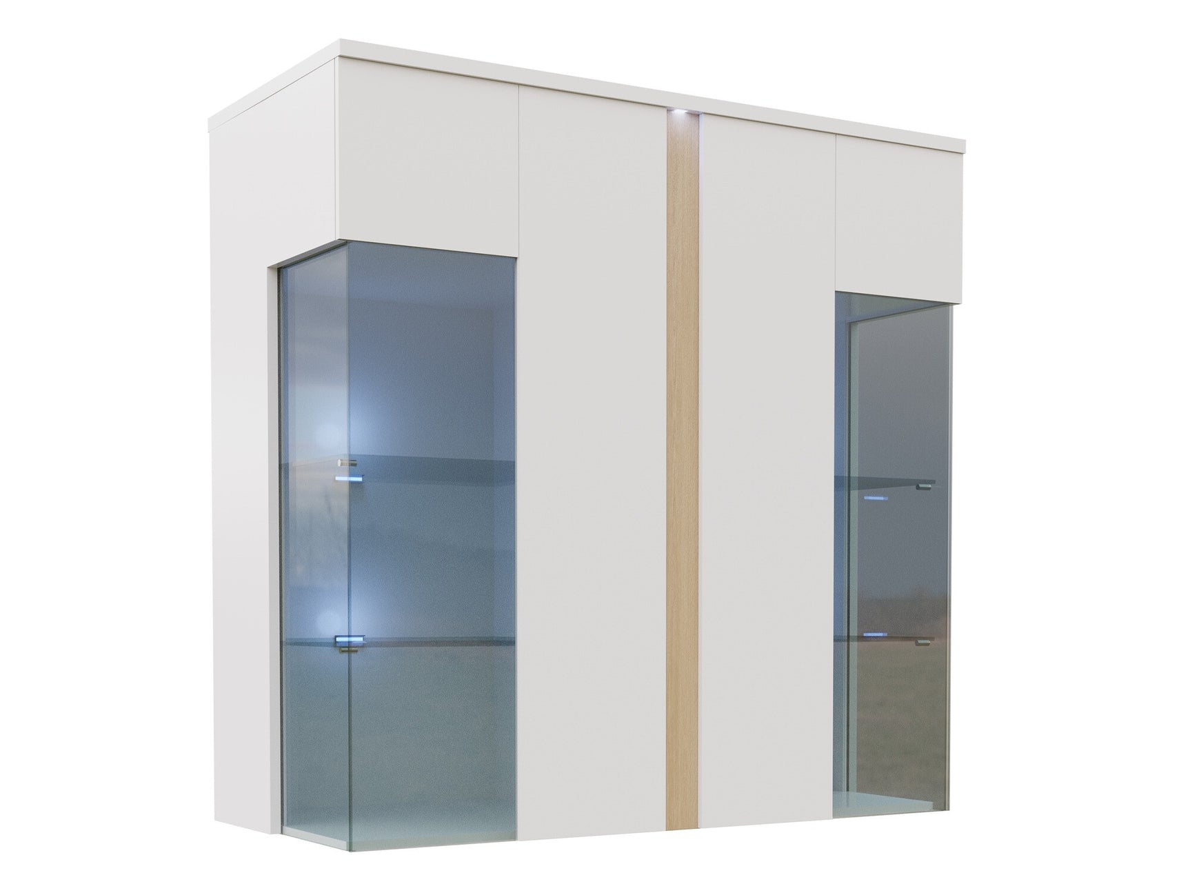 Wall mounted display cabinet Nashville B104