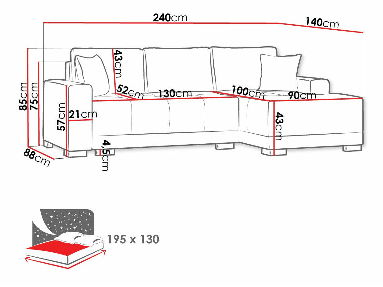 Hjørnesofa Columbus 103