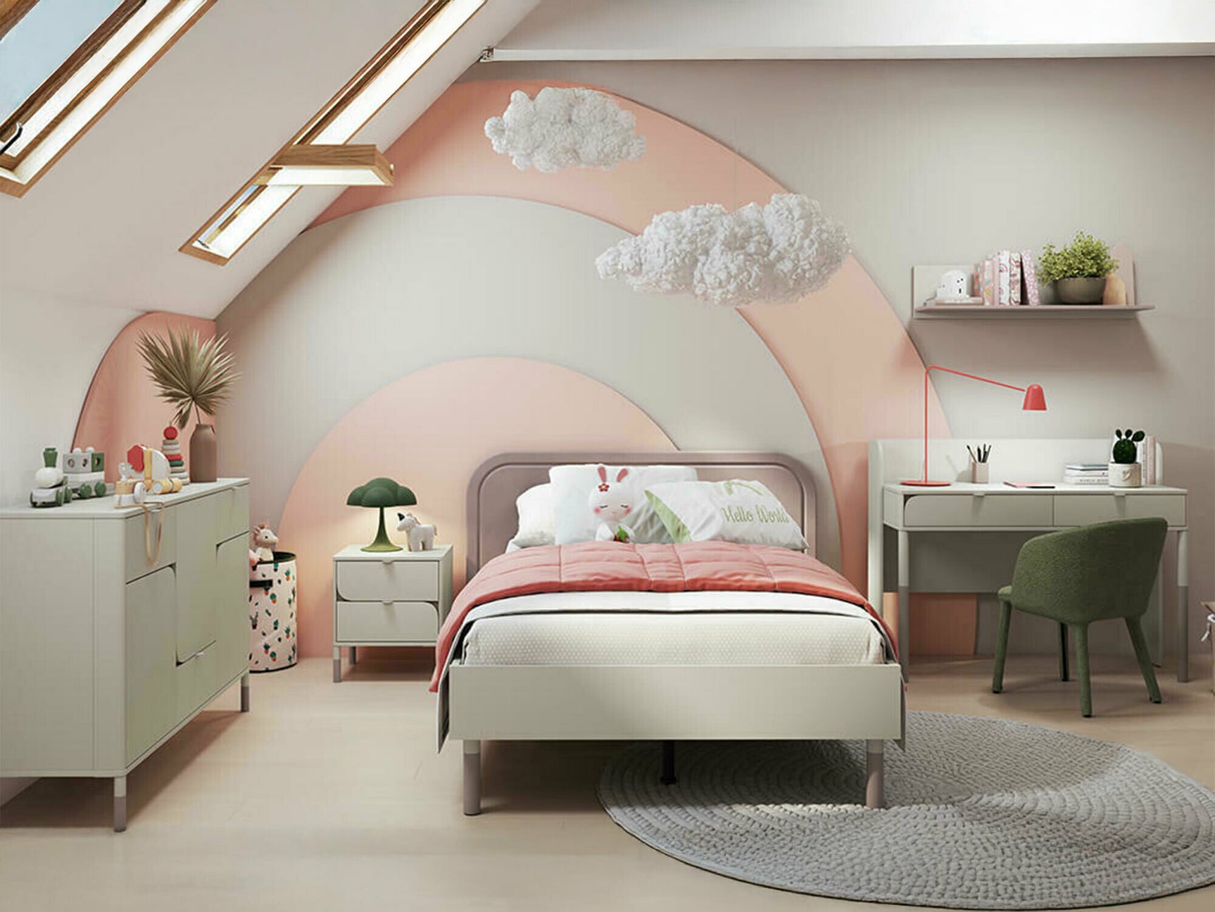 Børneværelses-sæt Lomsono 119