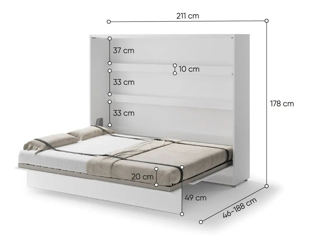 Væg seng Concept Pro Lenart AH115