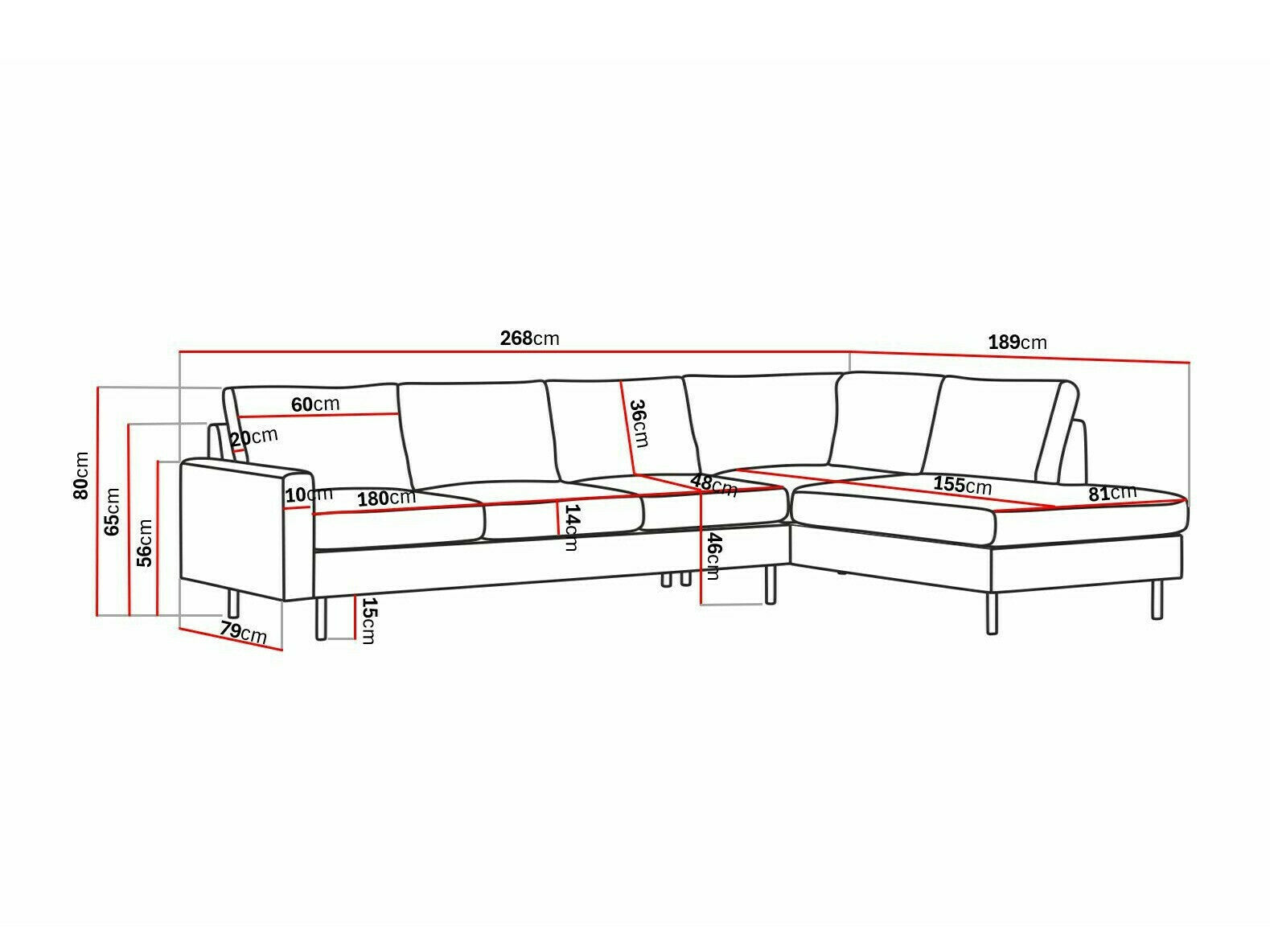 Hjørnesofa Tenfloa 100