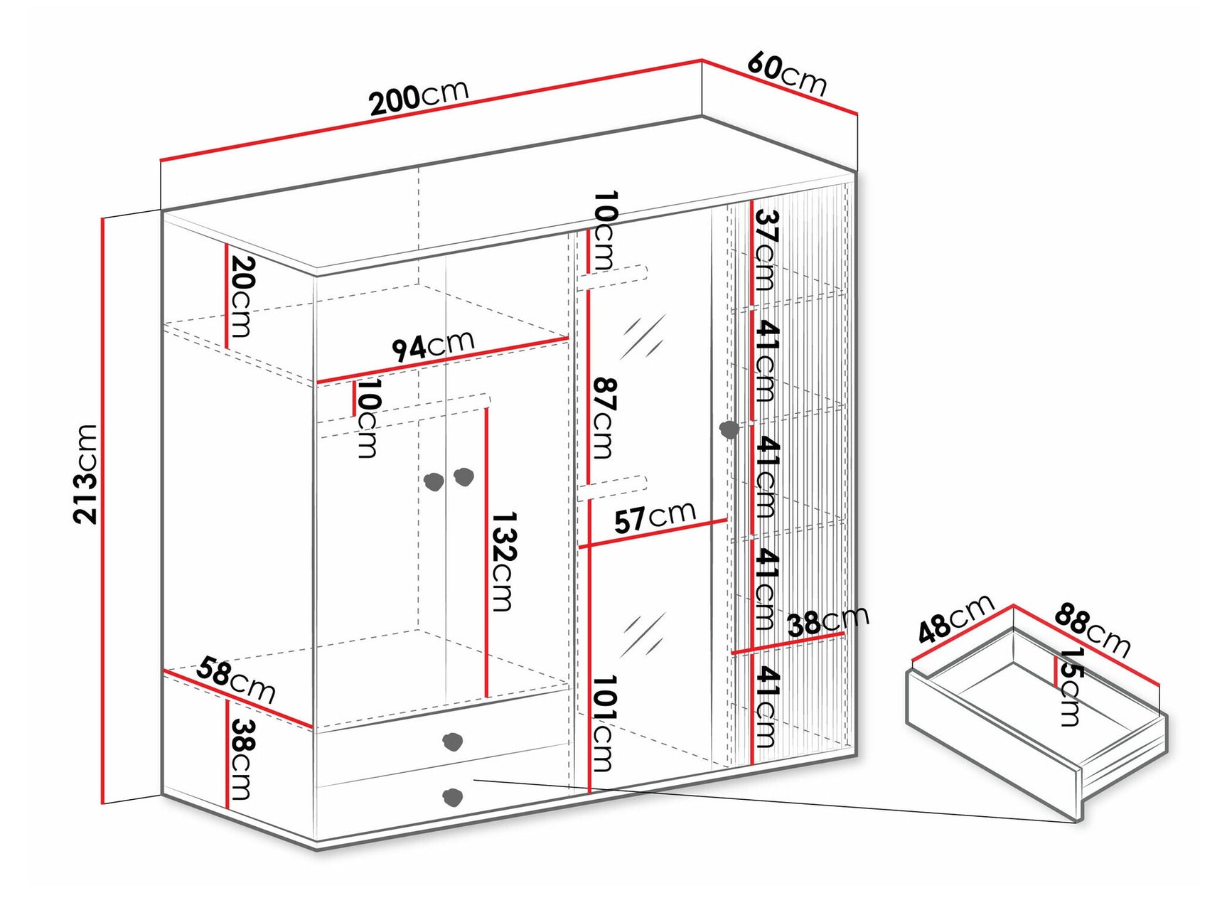 Garderobe Stanton H114