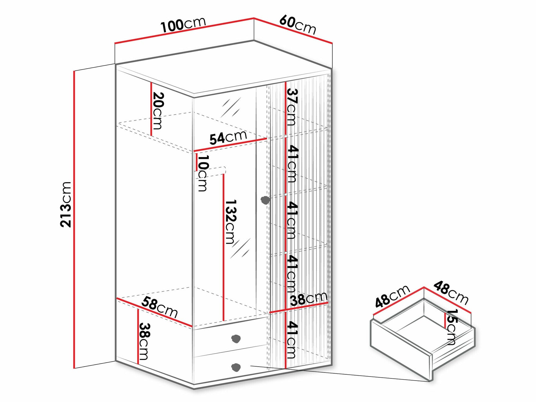 Garderobe Stanton H116