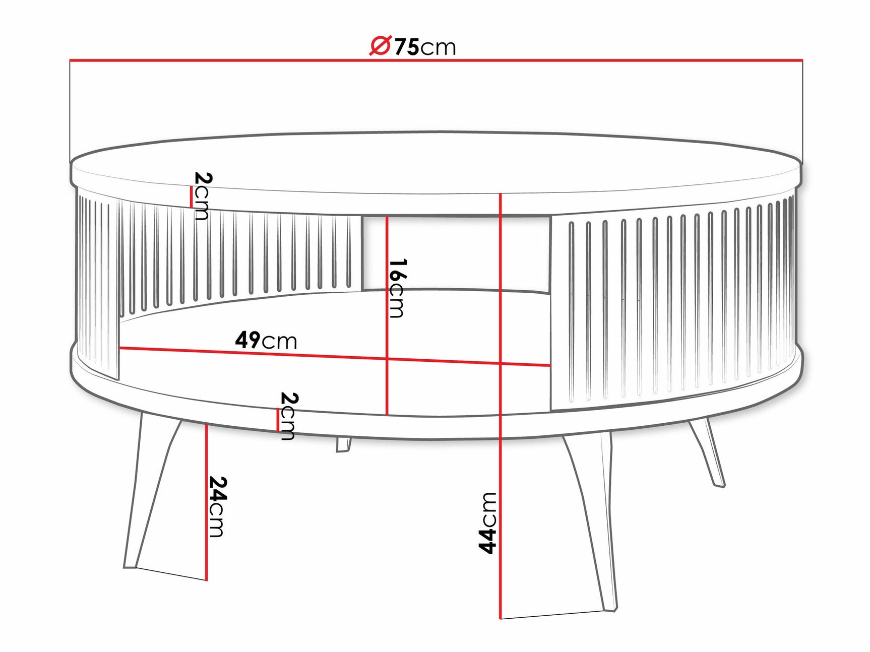 Sofabord Oswego A102
