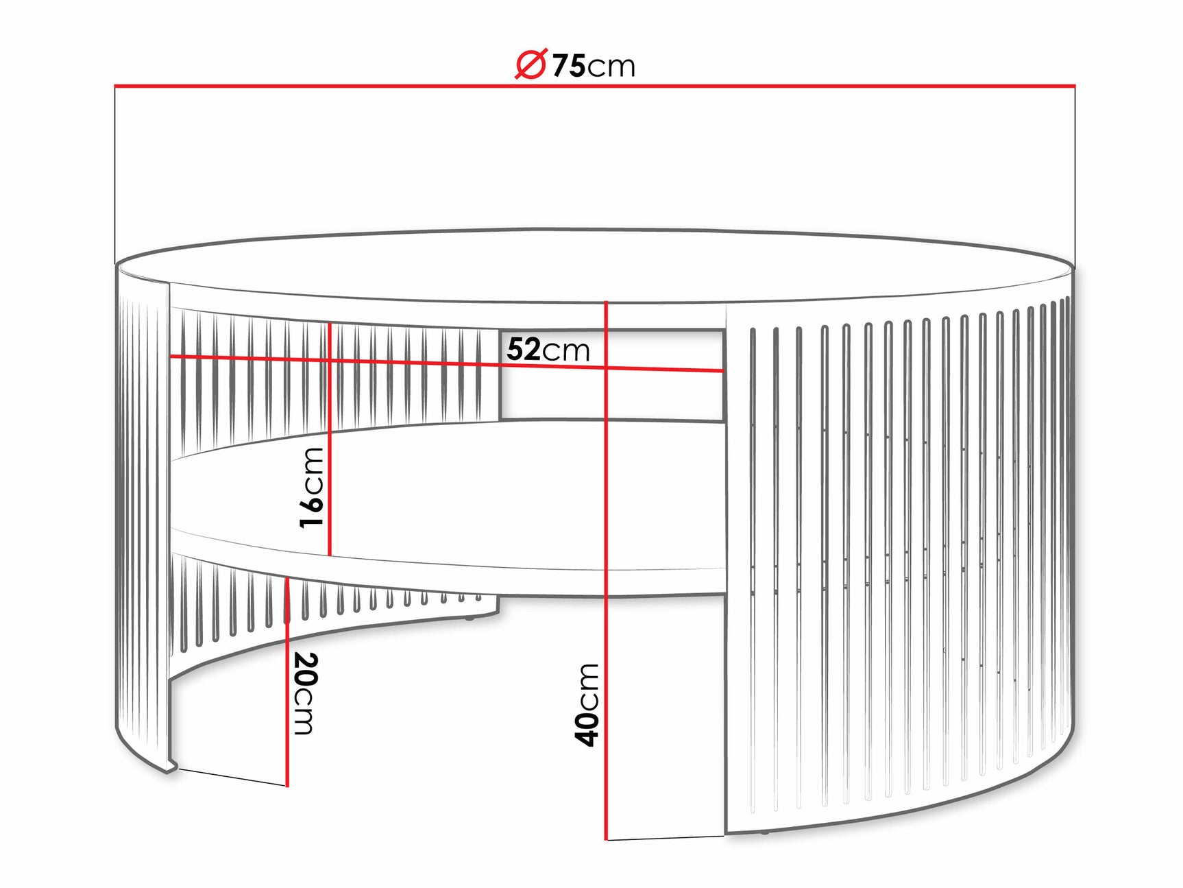 Sofabord Oswego A114