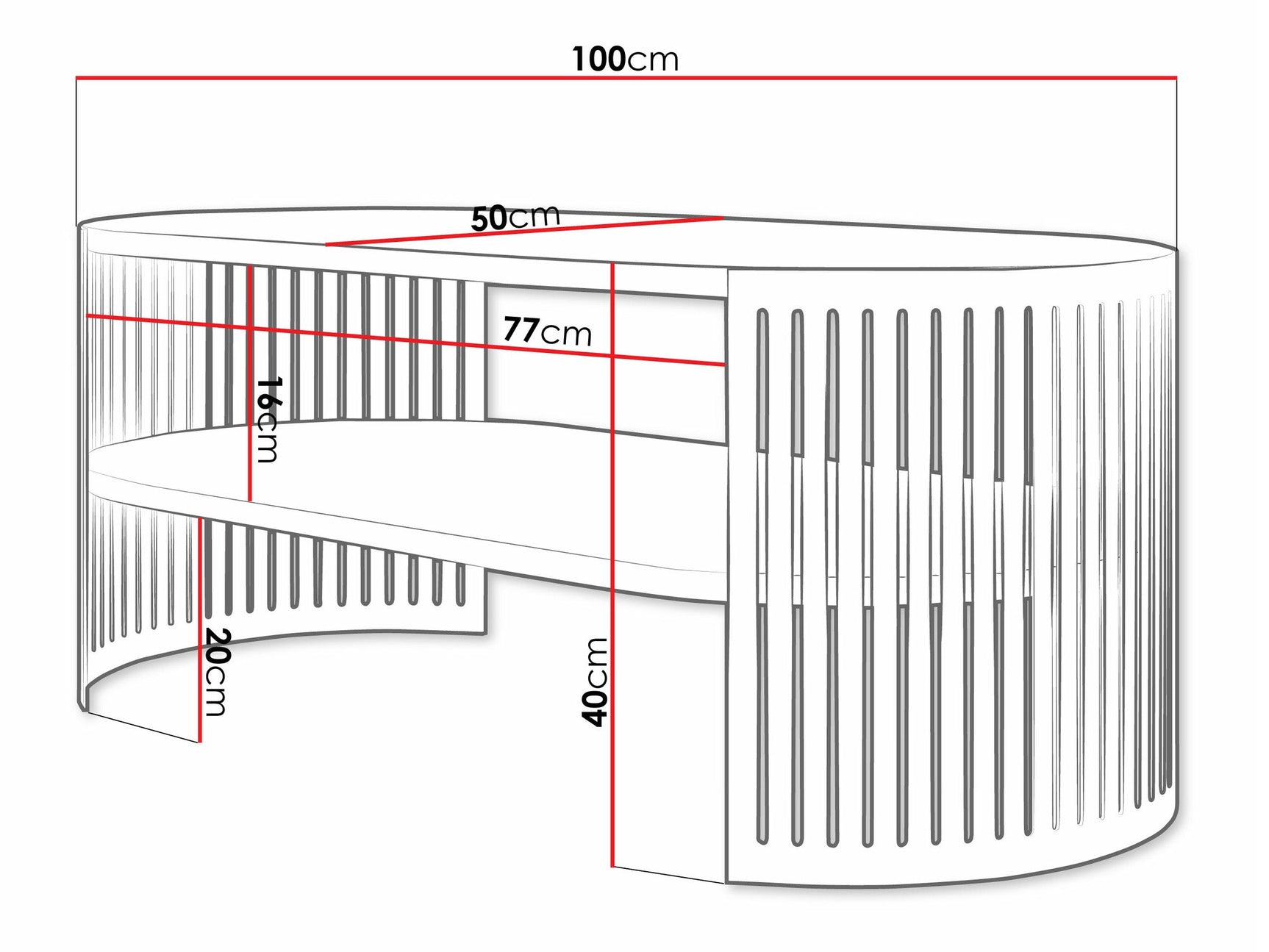 Sofabord Oswego A116