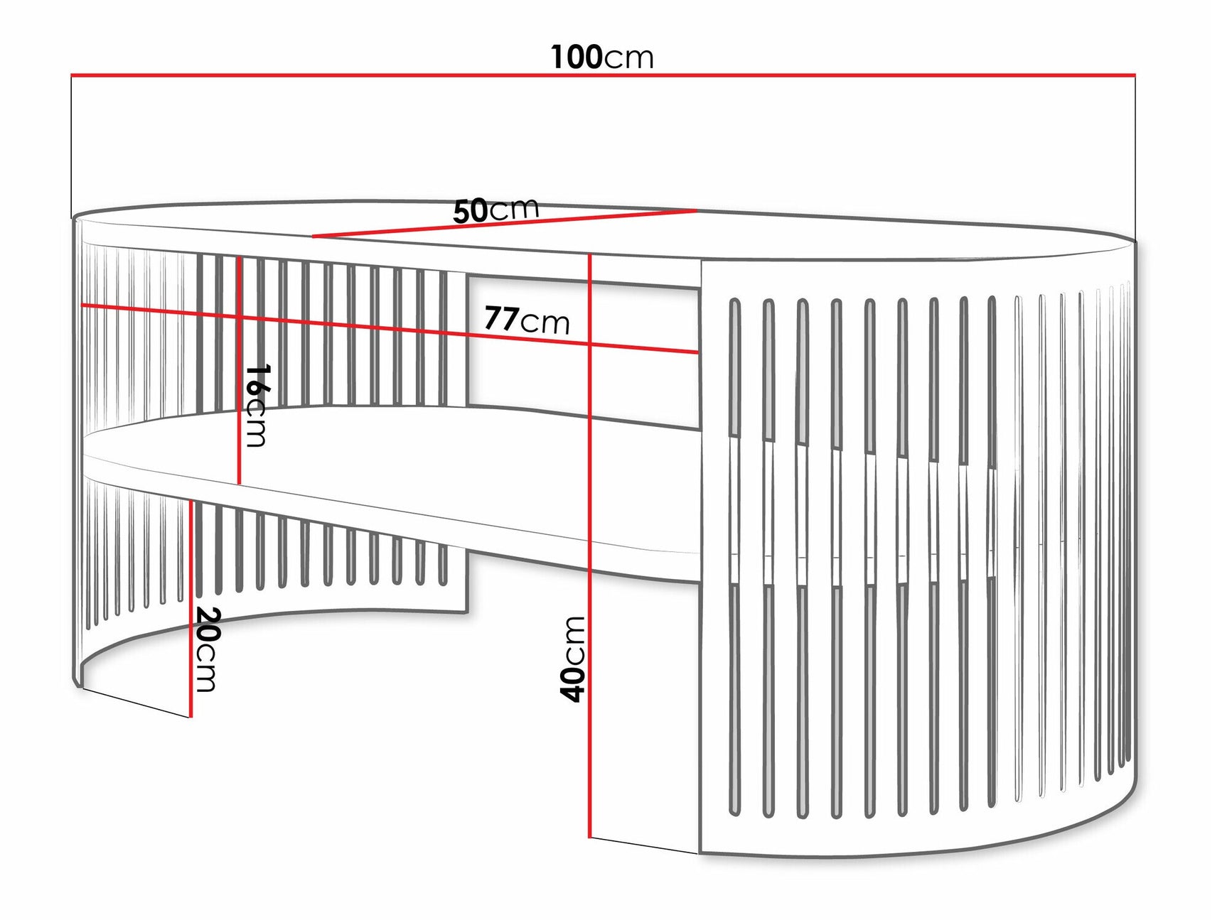 Sofabord Oswego A116