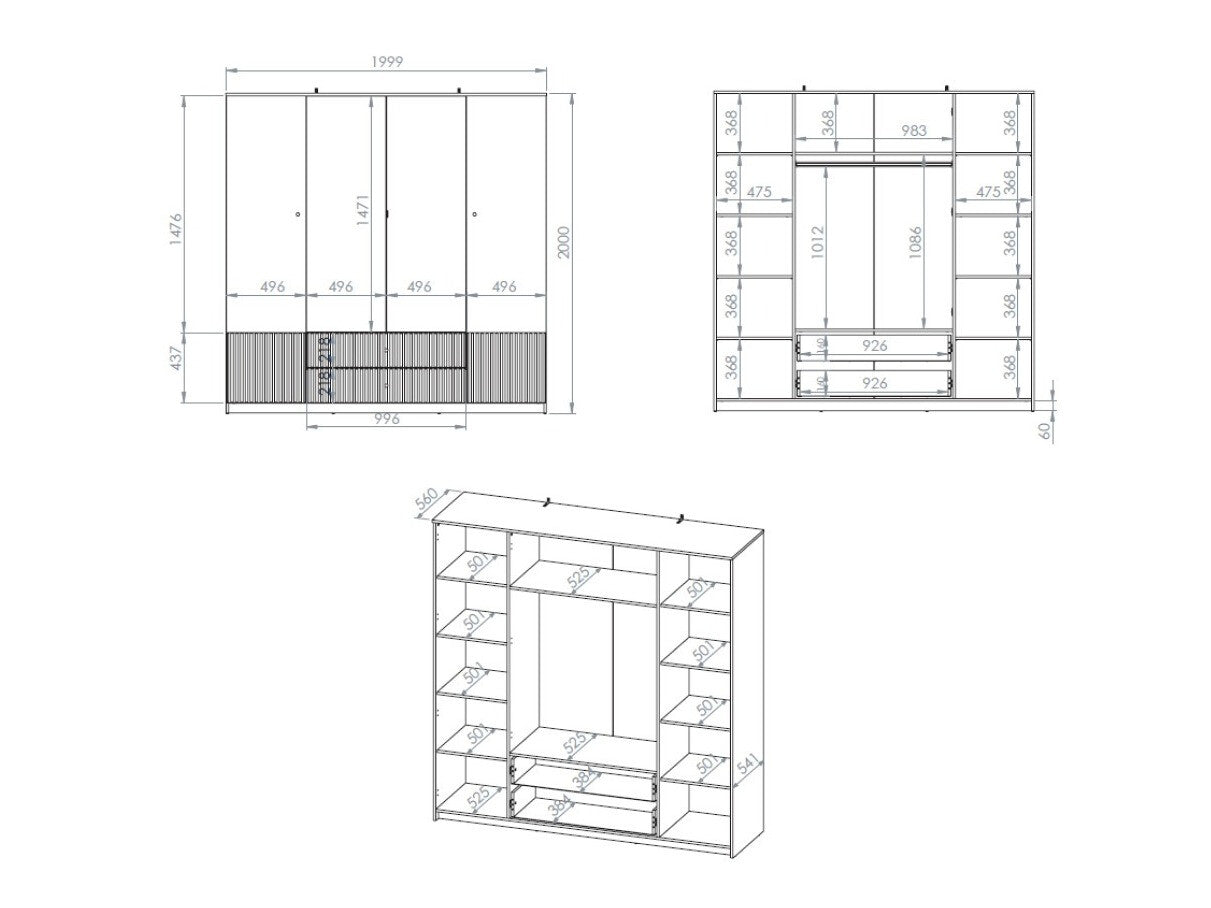 Garderobeskab Etmava 100