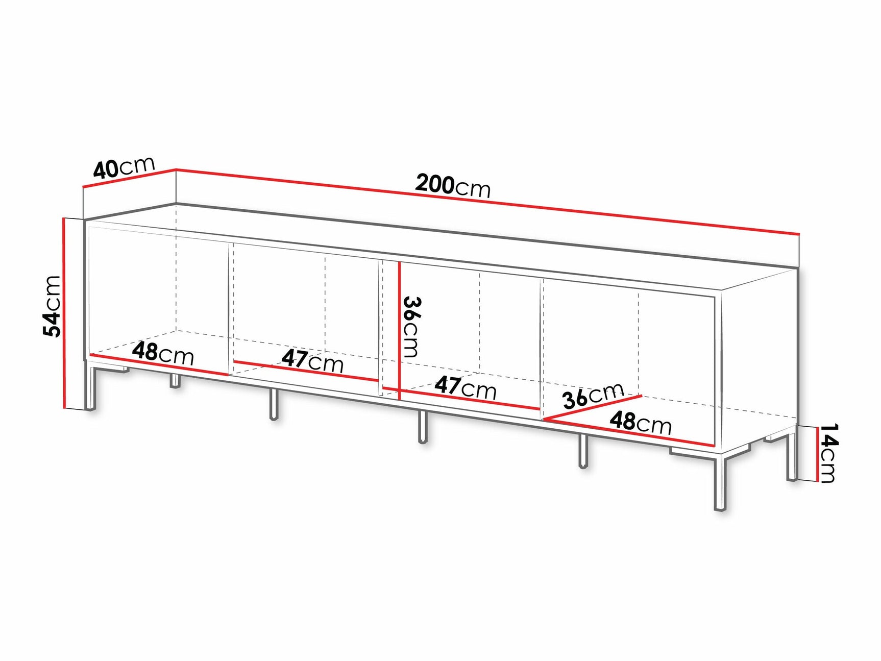 TV stand Charlotte AE106