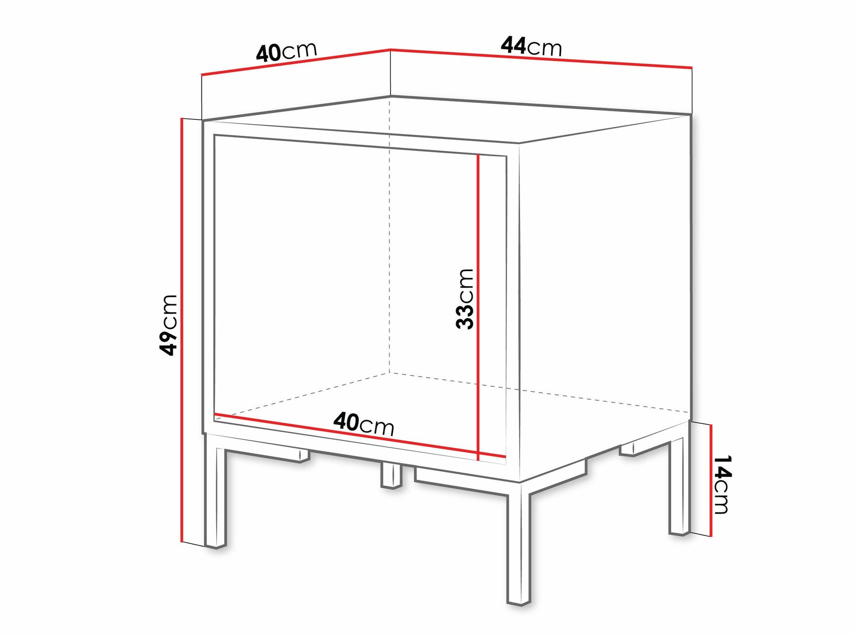 Bedside table Charlotte AE108