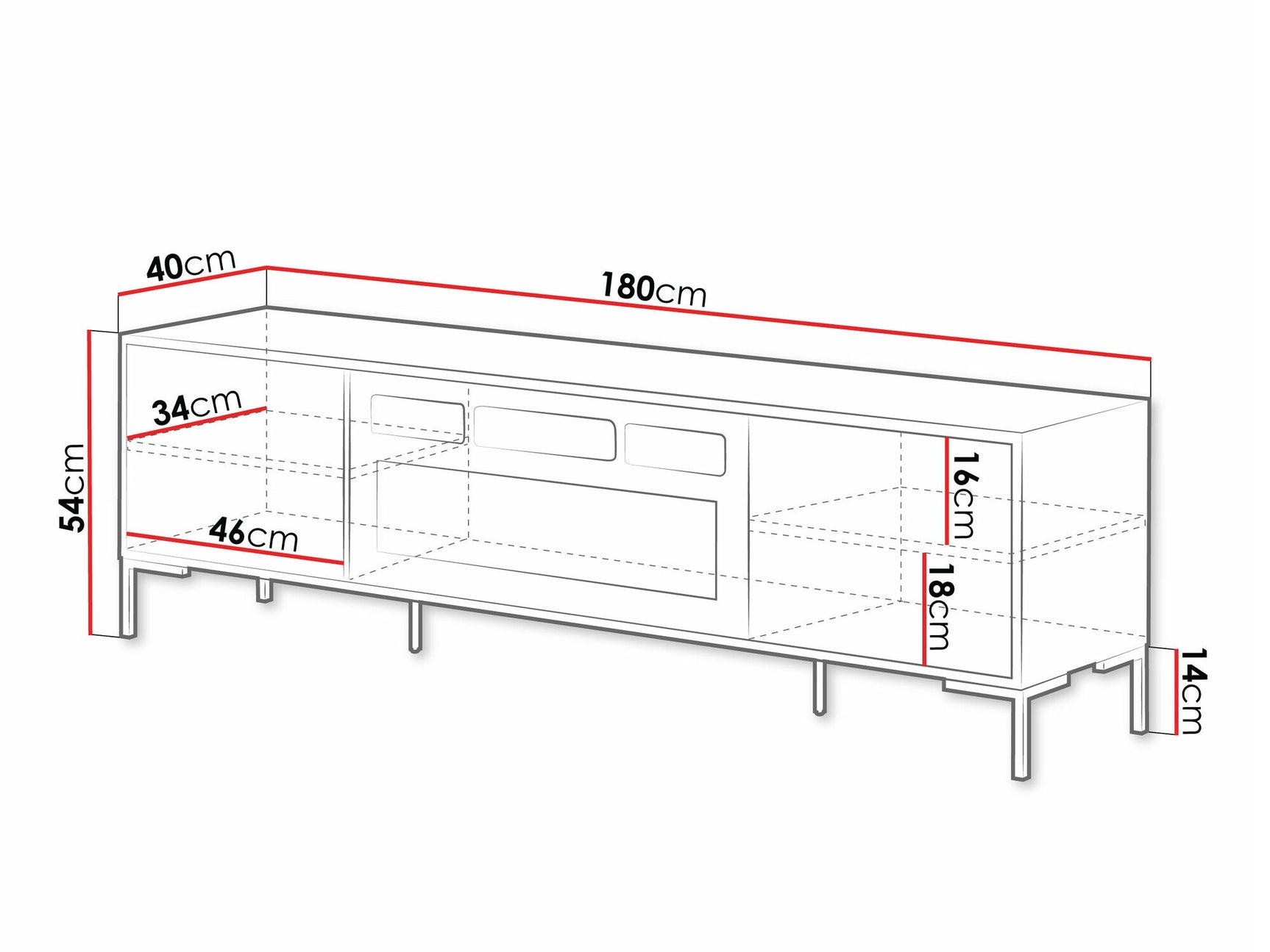 TV stand Charlotte AE109