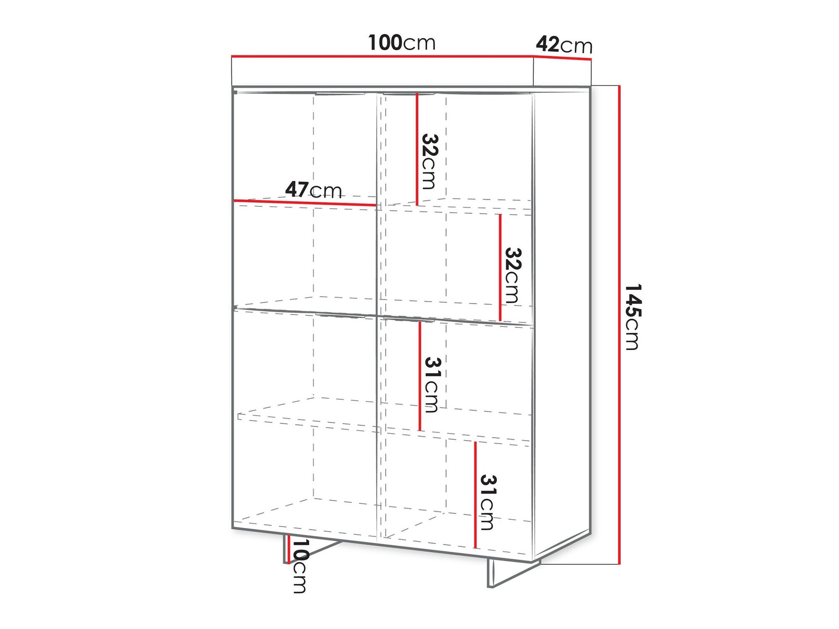 Bookcase Charlotte AF104