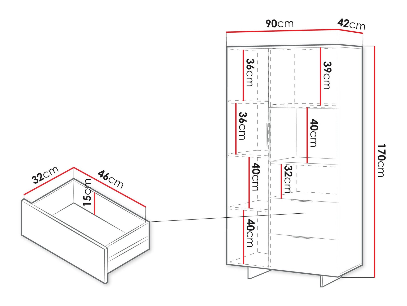 Display cabinet Charlotte AF109