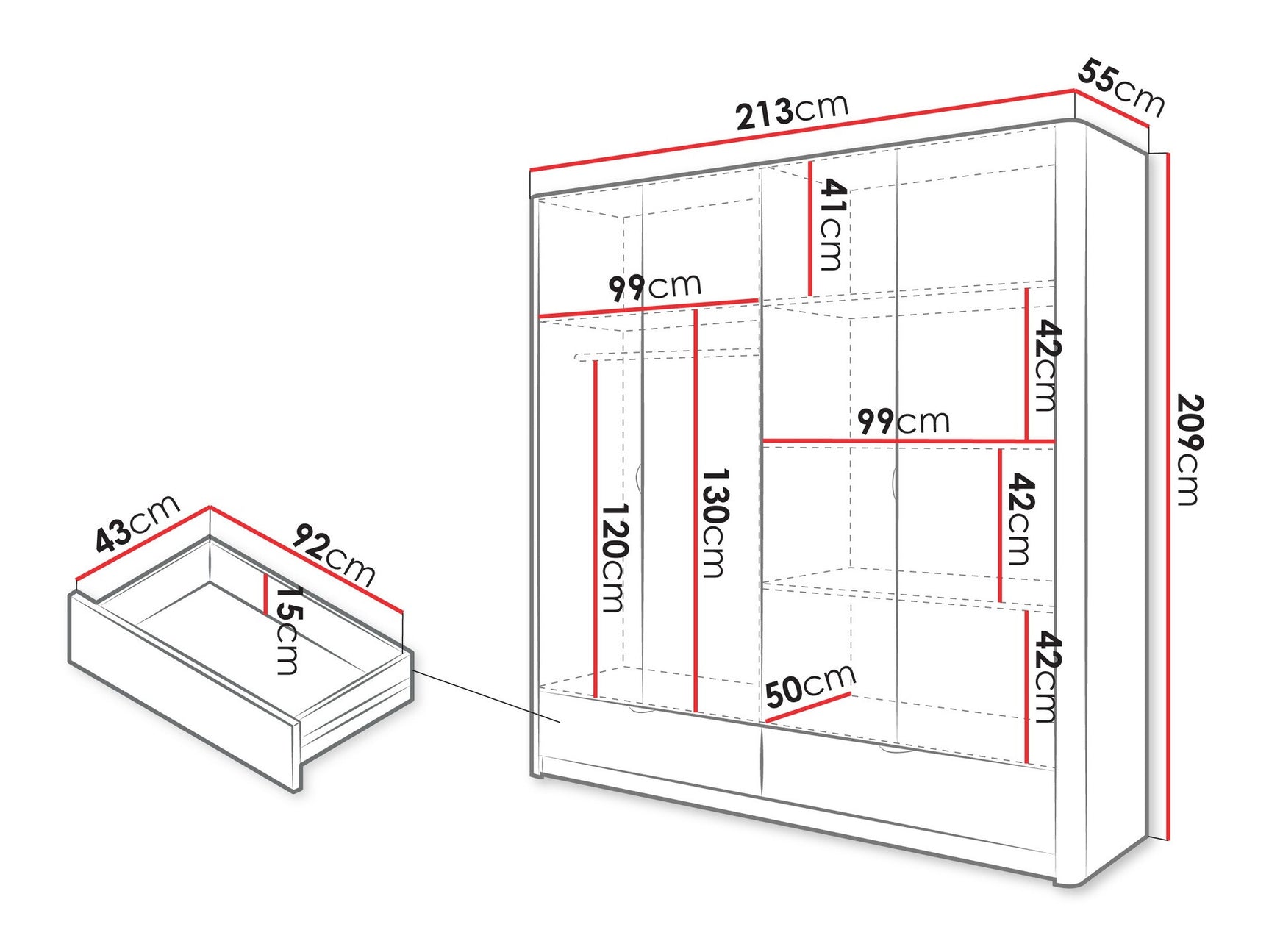 Wardrobe Kingston AC111