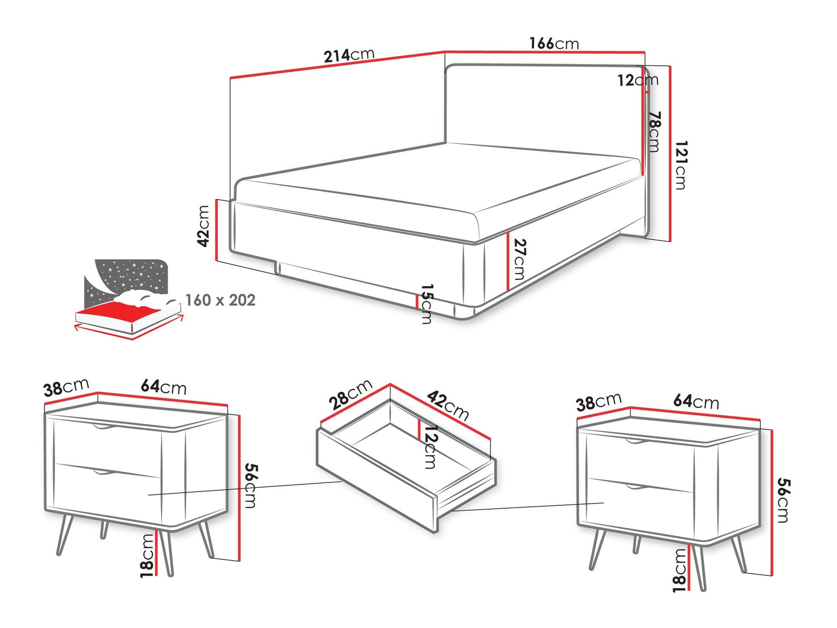 Bedroom set Kingston AC113