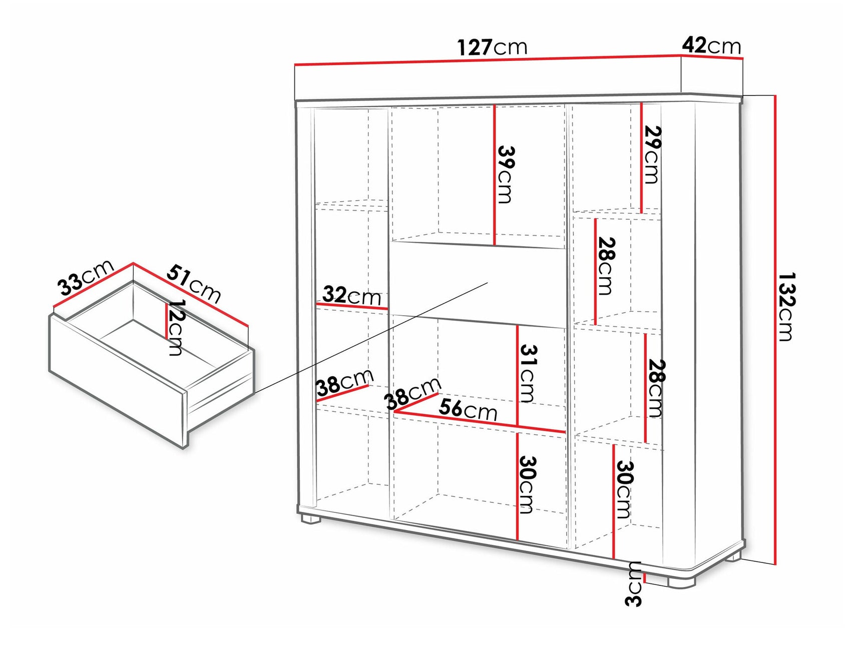 Bookcase Toledo AG103