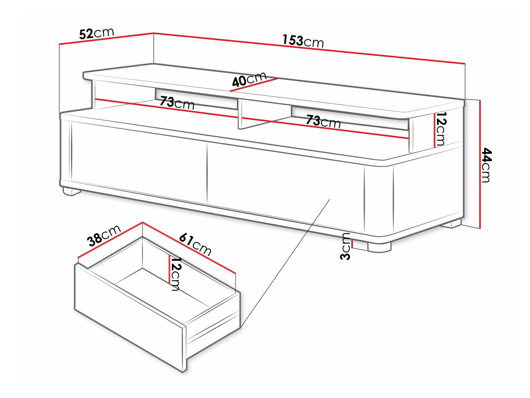 TV stand Toledo AG104