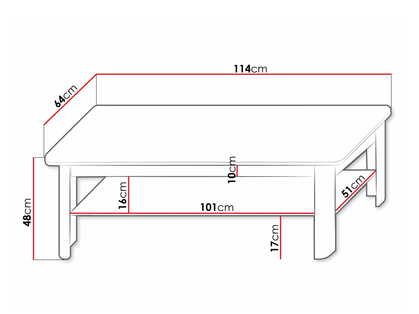 Coffee table Toledo AG106