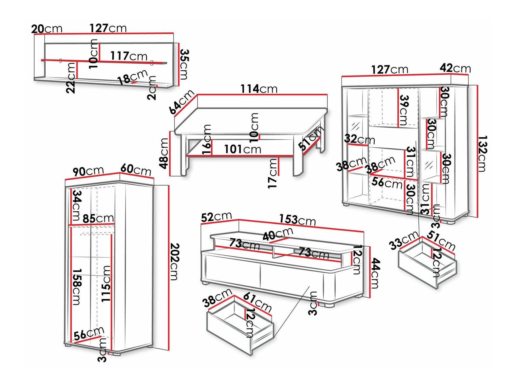 Living room set Toledo AG107