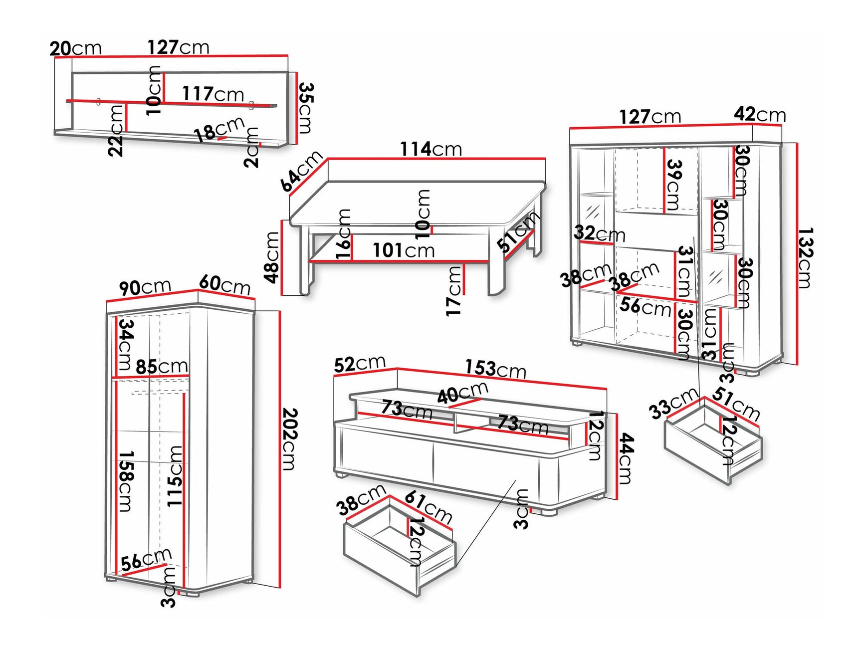 Living room set Toledo AG107