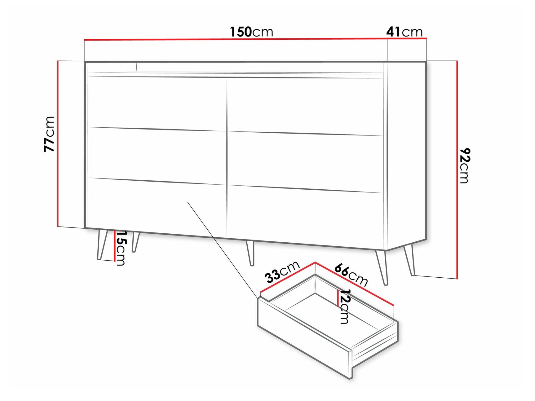 Chest of drawers Toledo AH102