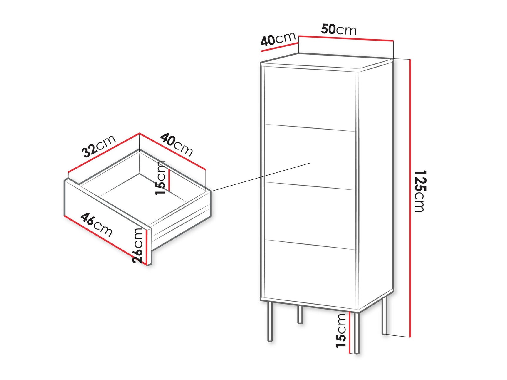 Chest of drawers Charlotte AG102