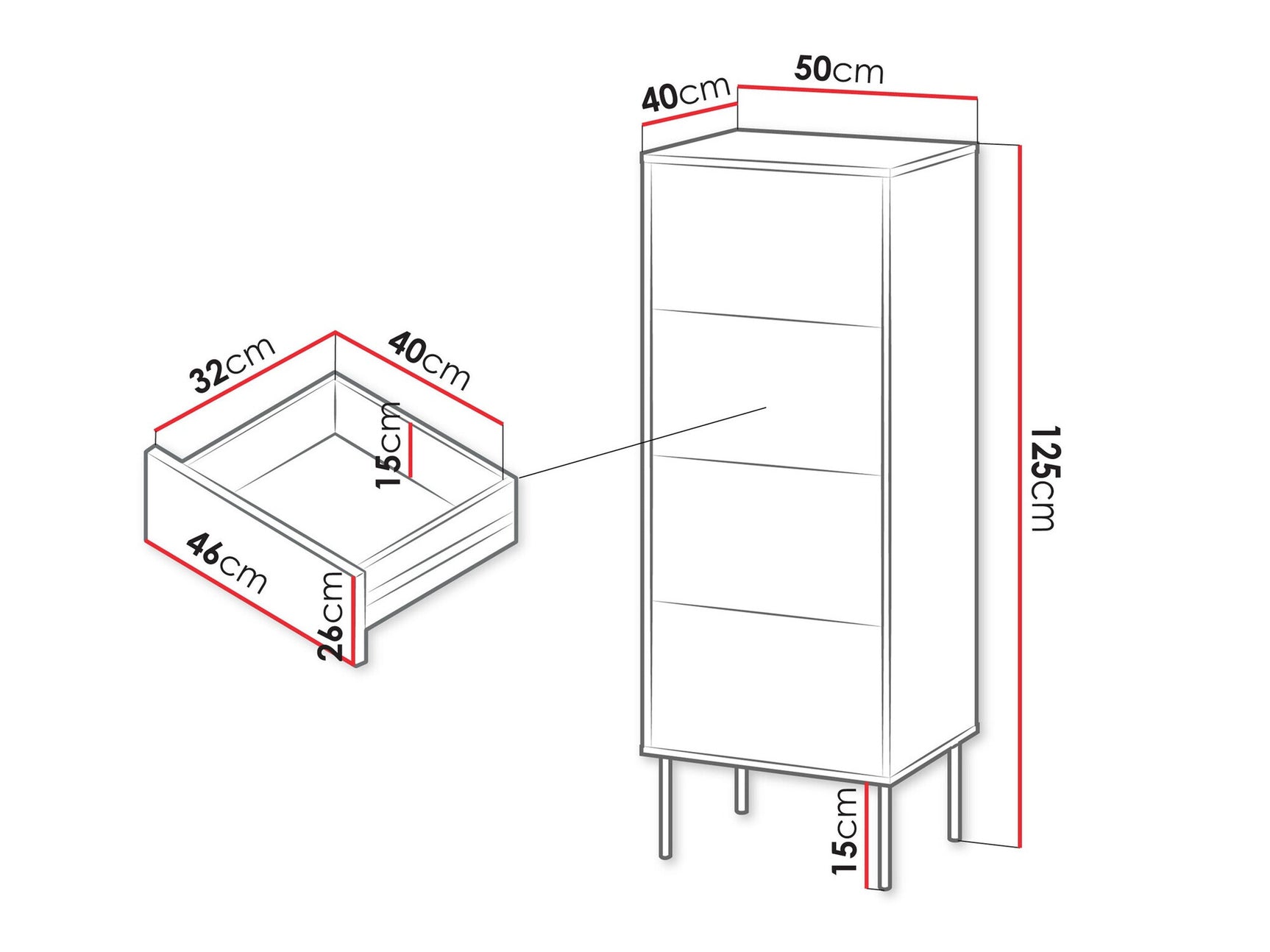 Chest of drawers Charlotte AG102