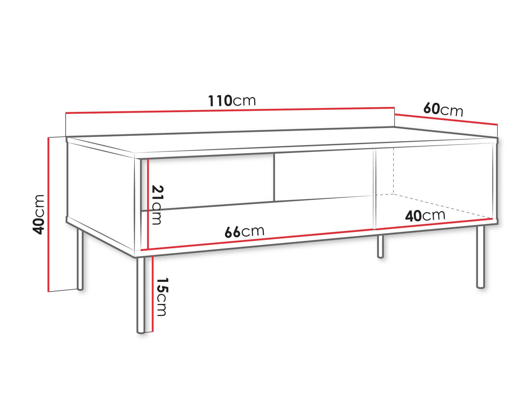 Coffee table Charlotte AG103
